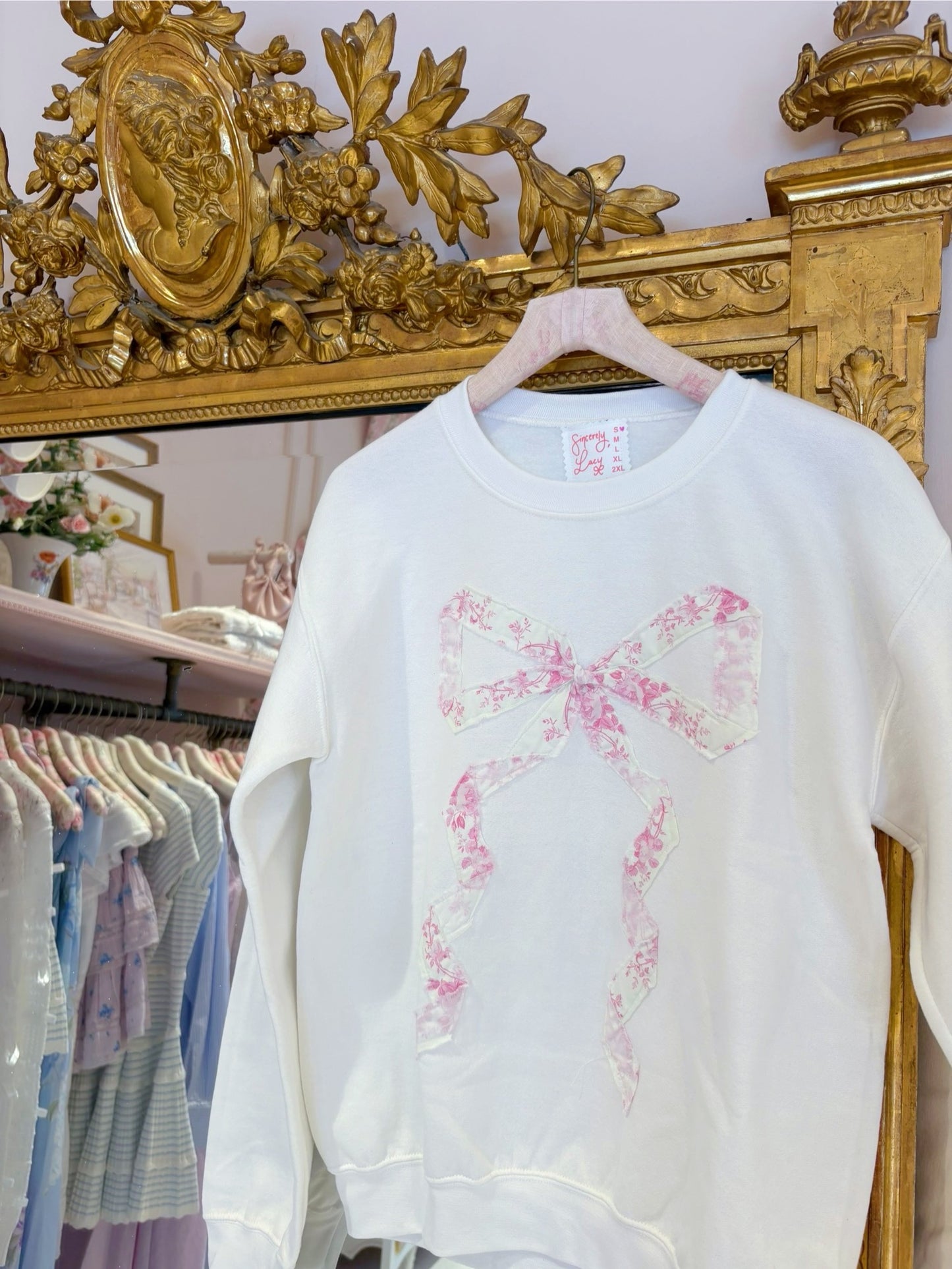 Floral Darling Bow Sweatshirt