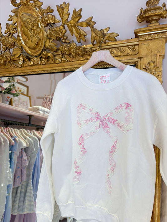 Floral Darling Bow Sweatshirt