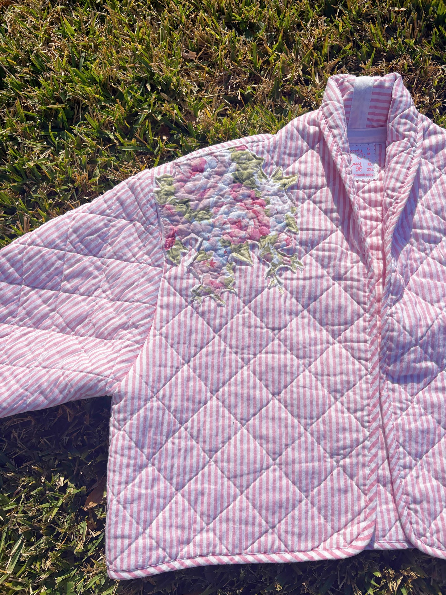 Pink Petals Quilted Jacket