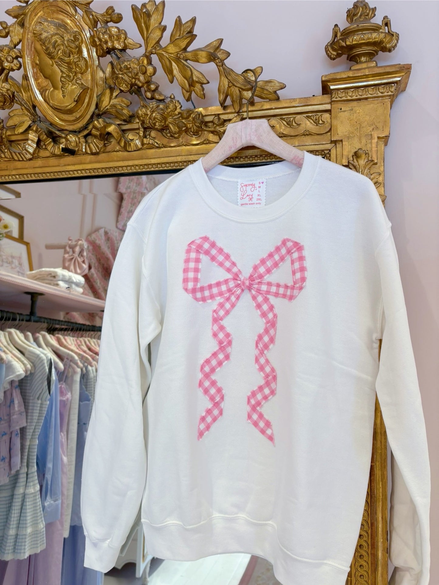 Gingham Darling Sweatshirt