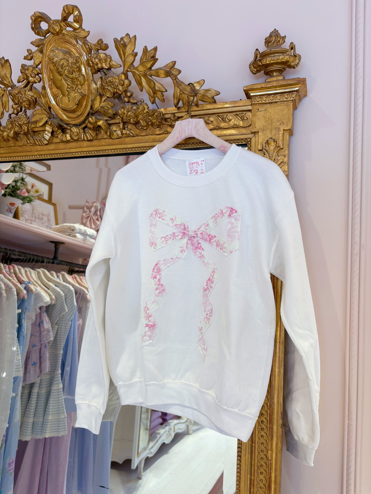 Floral Darling Bow Sweatshirt