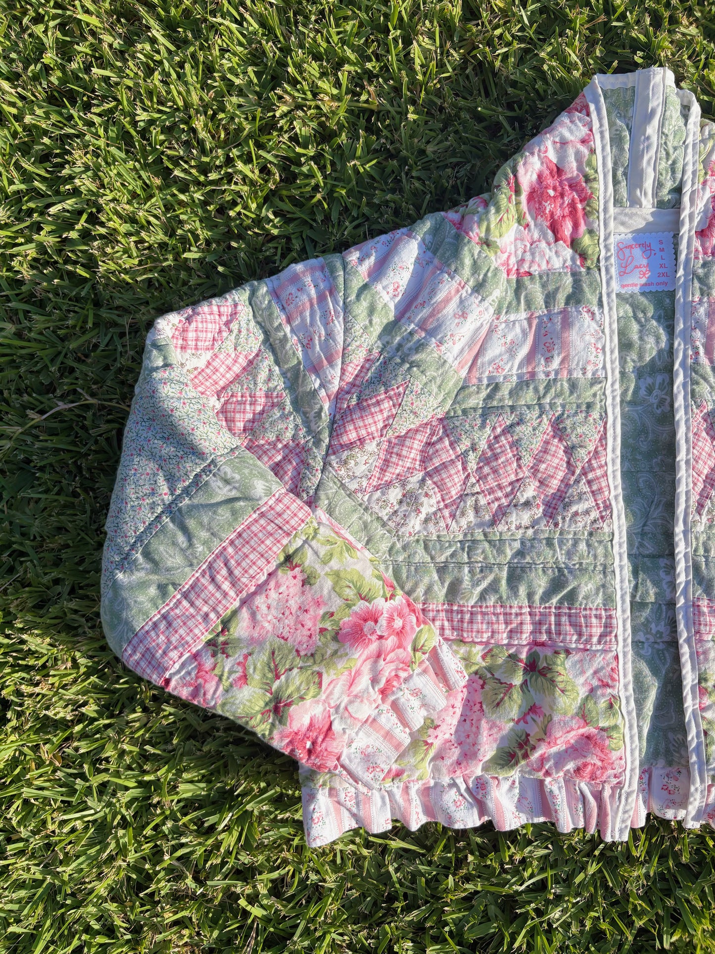 The Ruffled Rose Quilted Jacket