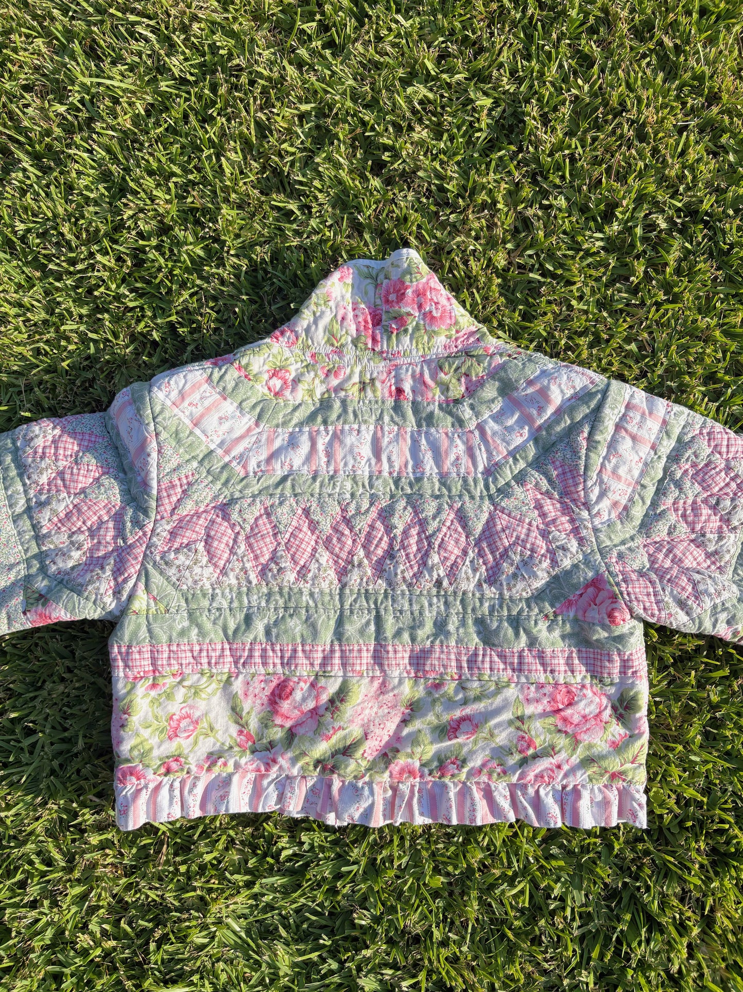 The Ruffled Rose Quilted Jacket