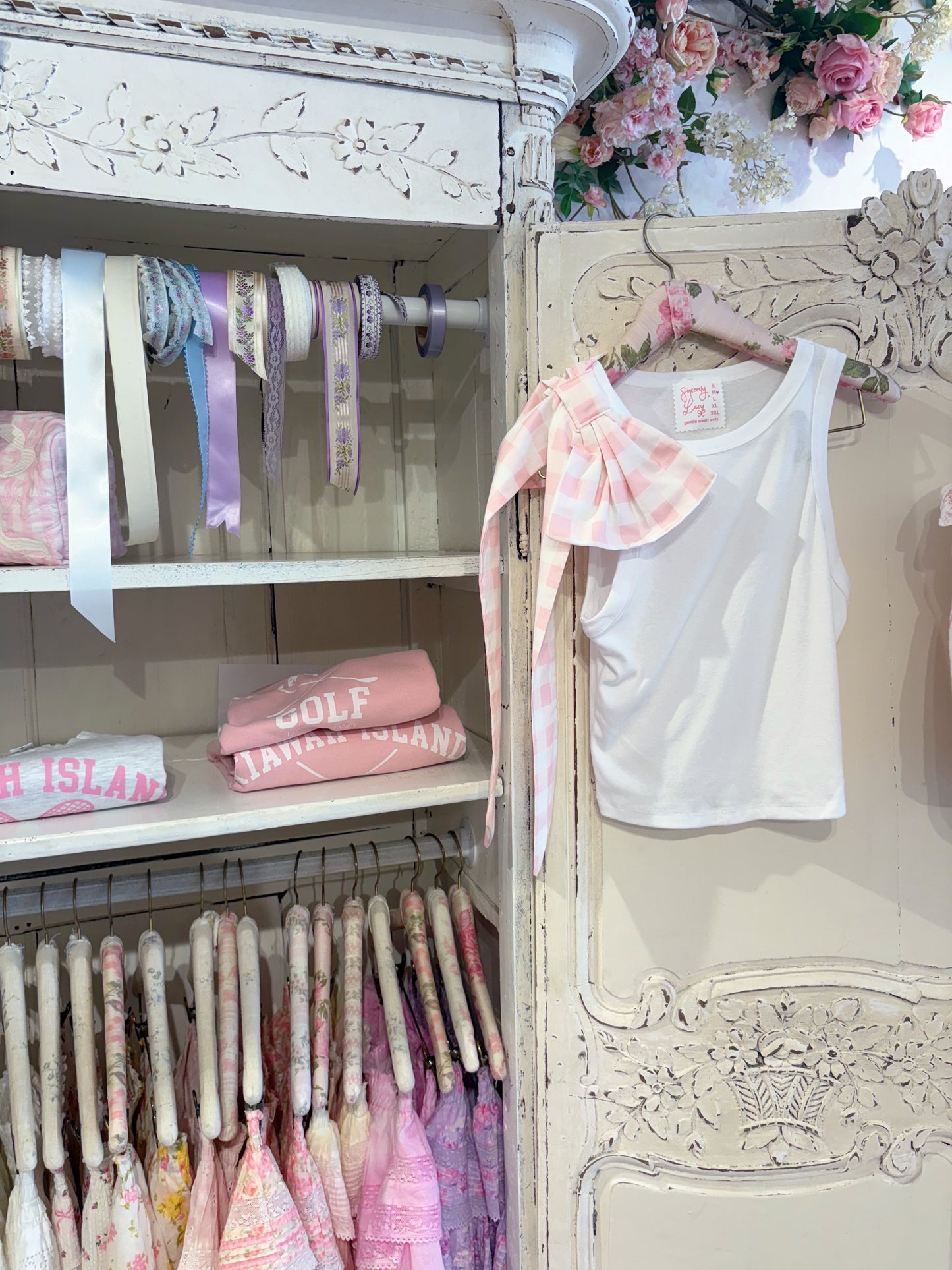 Blush Shoulder Bow Tank