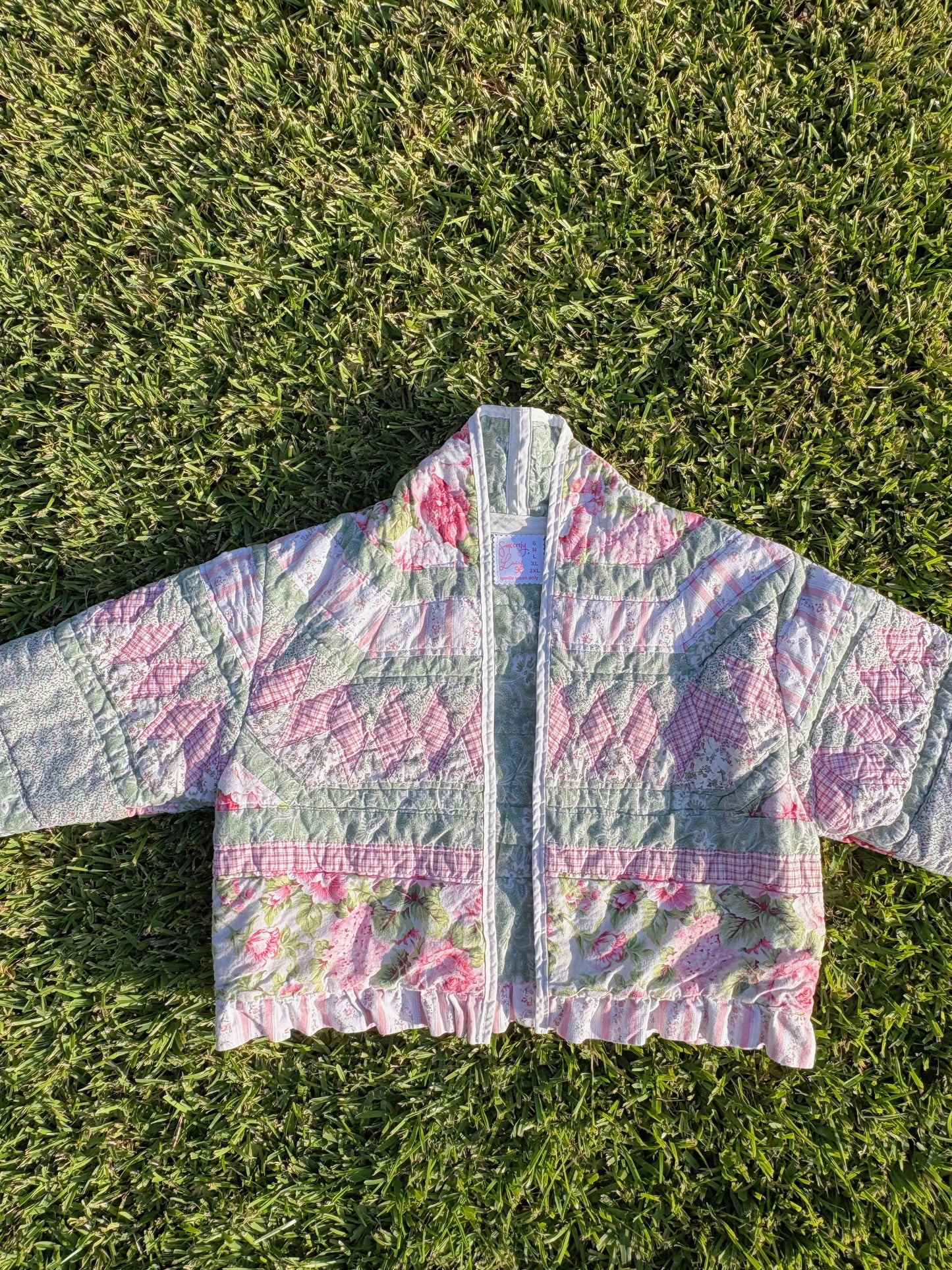 The Ruffled Rose Quilted Jacket