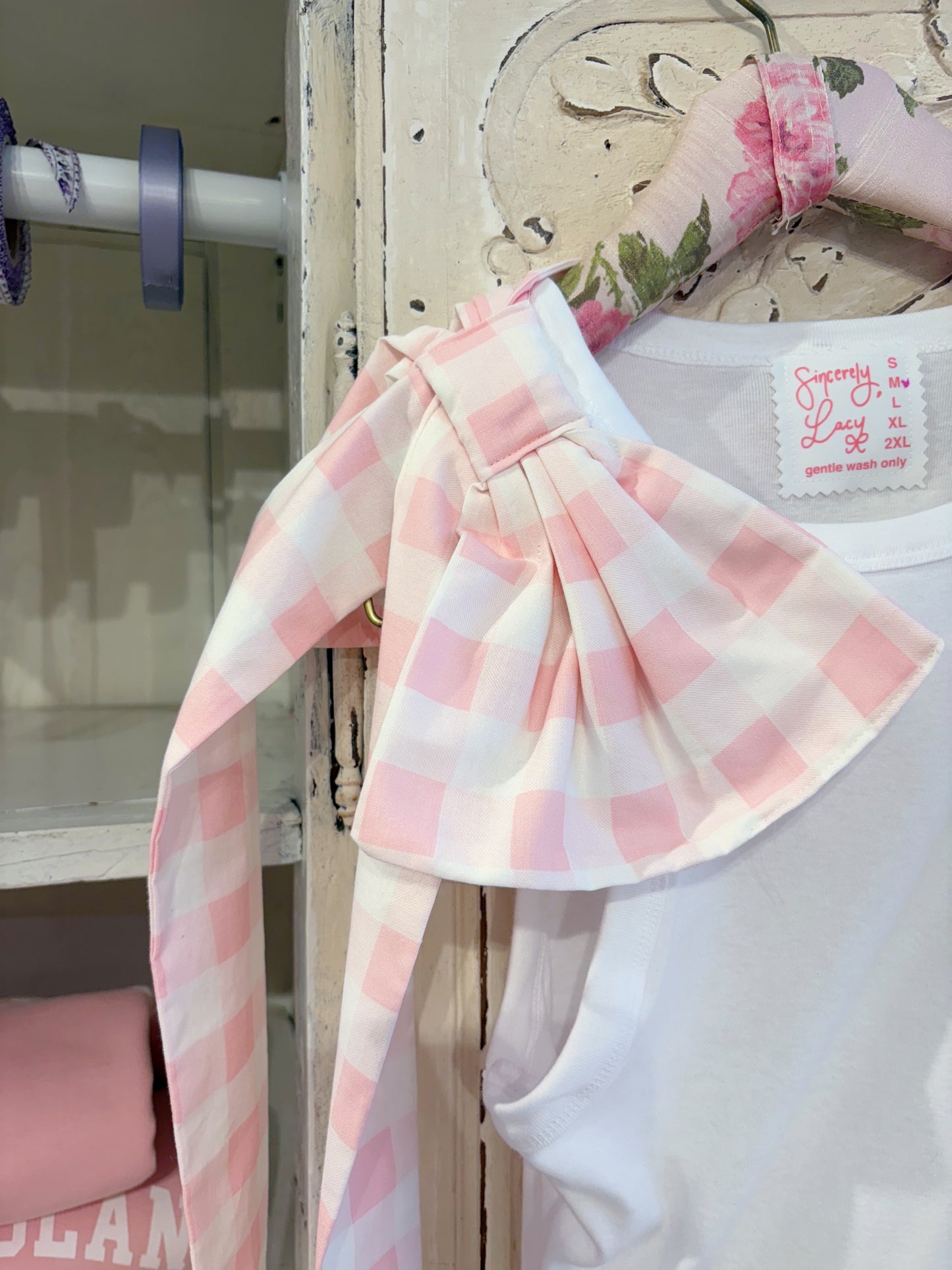 Blush Shoulder Bow Tank