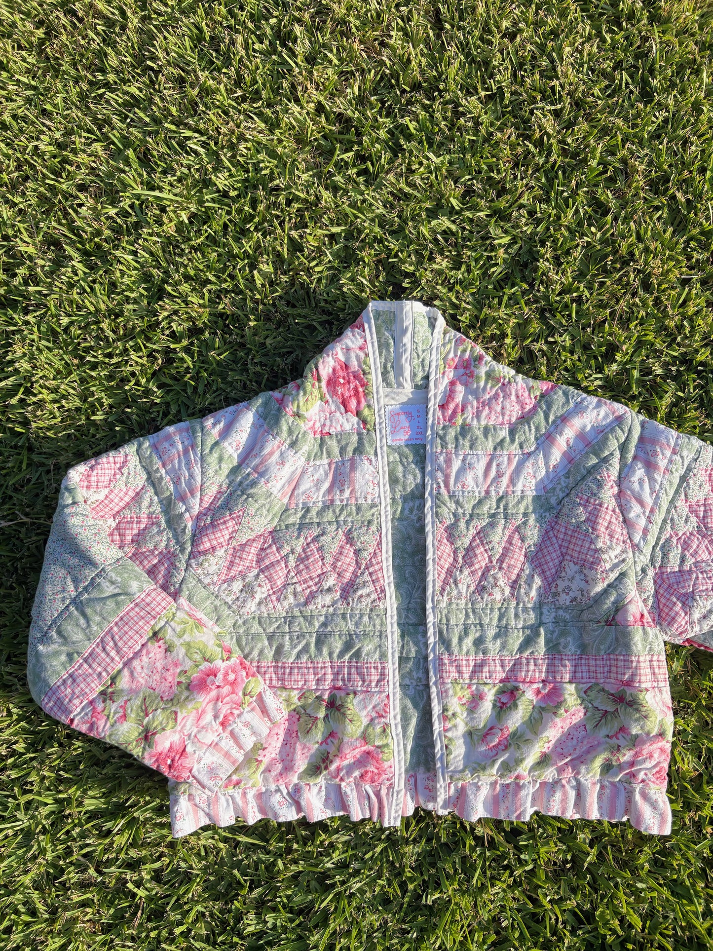 The Ruffled Rose Quilted Jacket