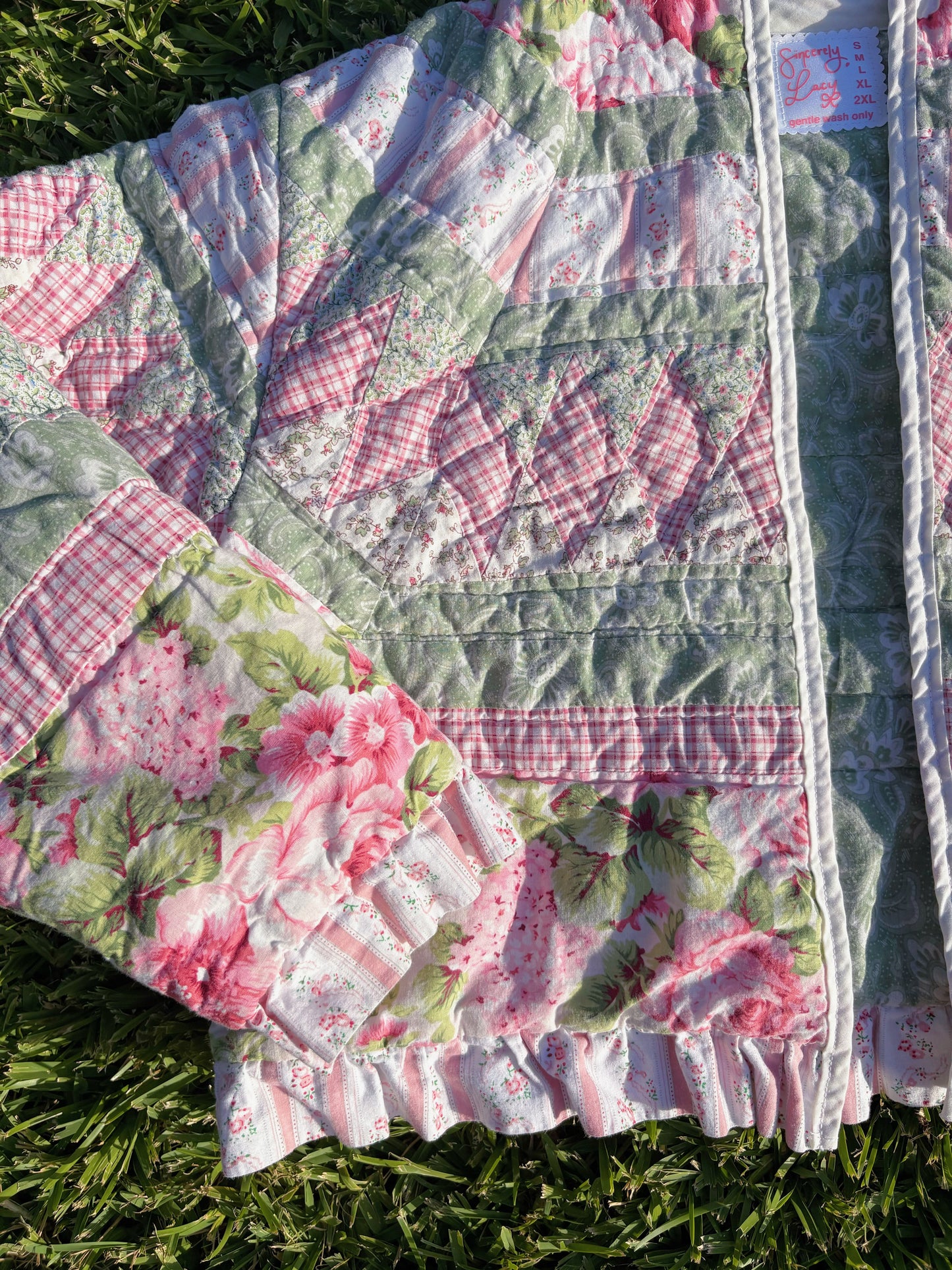 The Ruffled Rose Quilted Jacket