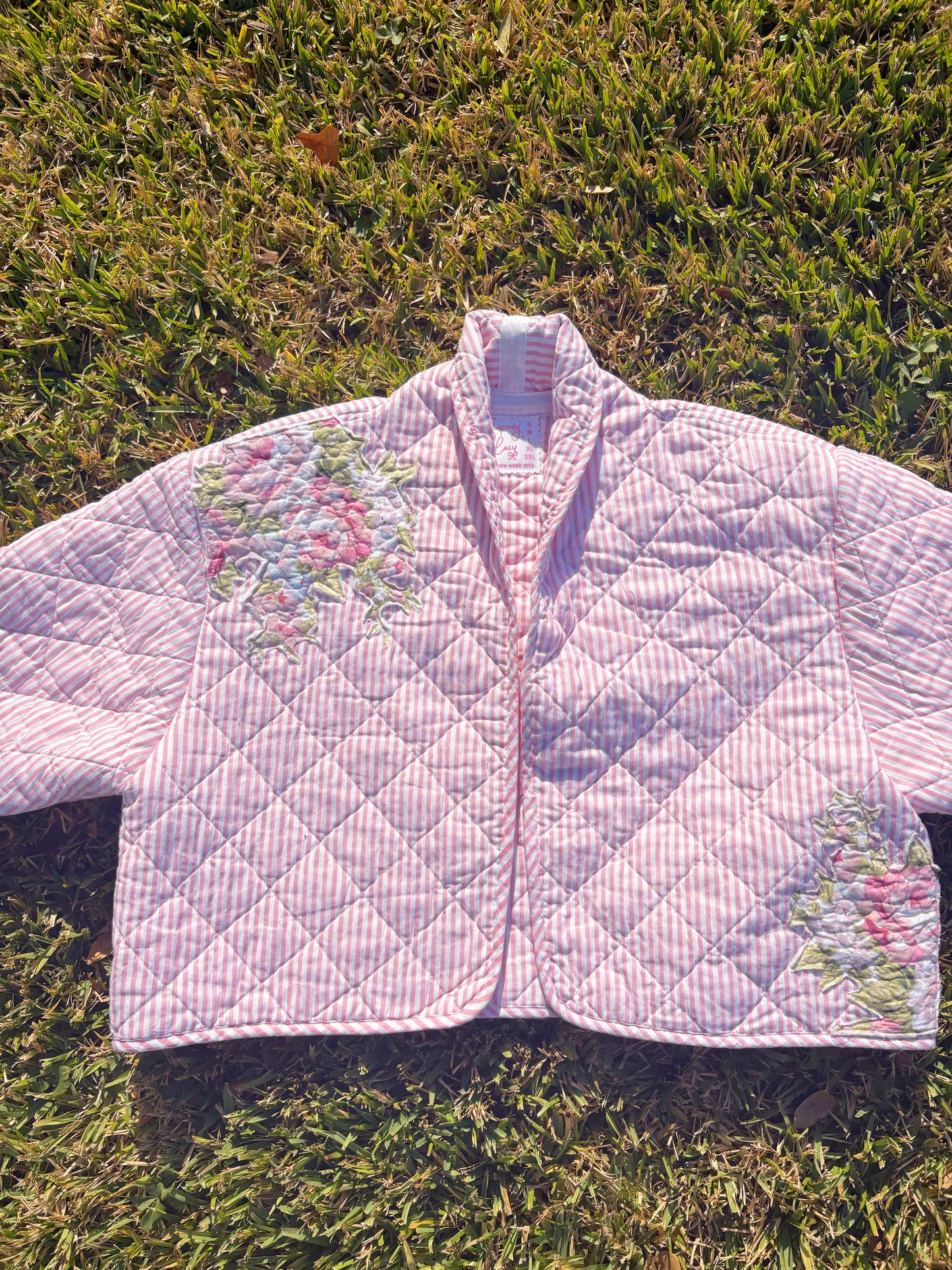 Pink Petals Quilted Jacket